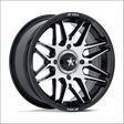 MSA M52 Radar UTV Gloss Black with Machined Face Wheels Cast Aluminum - 14x7 / 4x110 / 10