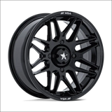 MSA M52 Radar UTV Gloss Black Wheels Cast Aluminum - 14x7 / 5x114.3/5x4.5 / 10