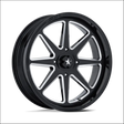 MSA M54 Spark UTV Gloss Black Milled Wheels Cast Aluminum - 14x7 / 4x110 / 10