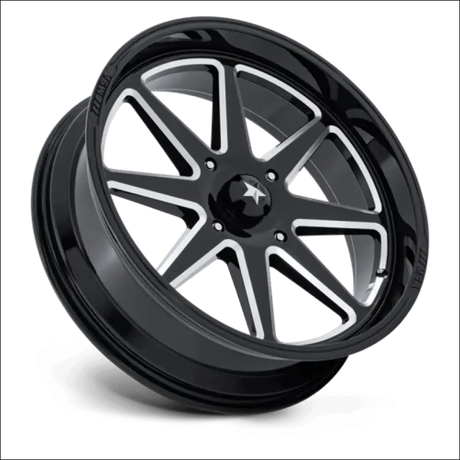 MSA M54 Spark UTV Gloss Black Milled Wheels Cast Aluminum - 15x7 / 4x110 / 10