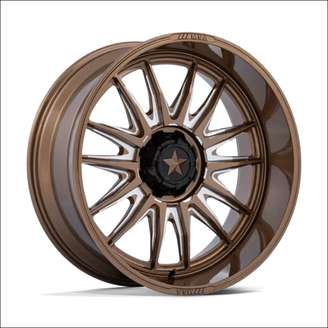 MSA M55 Commander UTV Gloss Bronze Milled Wheels Cast Aluminum - 15x7 / 4x137/4x156 / 10