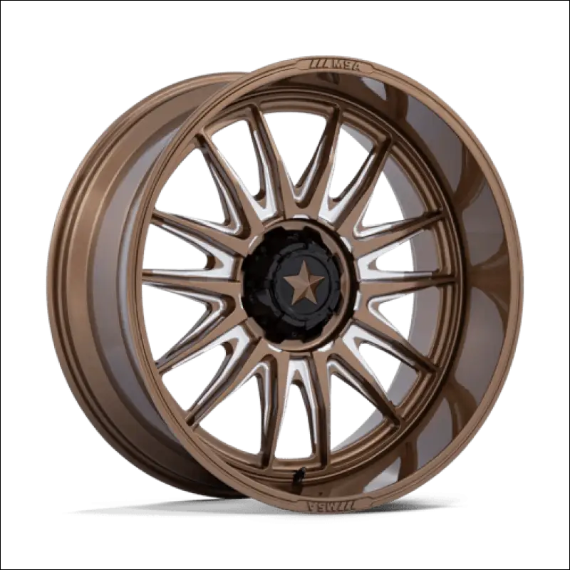 MSA M55 Commander UTV Gloss Bronze Milled Wheels Cast Aluminum - 18x7 / 4x137/4x156 / 10