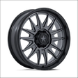 MSA M55 Commander UTV Matte Gunmetal with Black Lip Wheels Cast Aluminum - 15x7 / 5x114.3/5x4.5 / 10