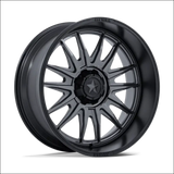 MSA M55 Commander UTV Matte Gunmetal with Black Lip Wheels Cast Aluminum - 18x7 / 4x110 / 10