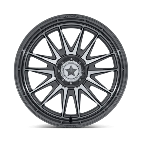 MSA M55 Commander UTV Platinum with Machined Face Wheels Cast Aluminum - 24x7 / 5x114.3/5x4.5