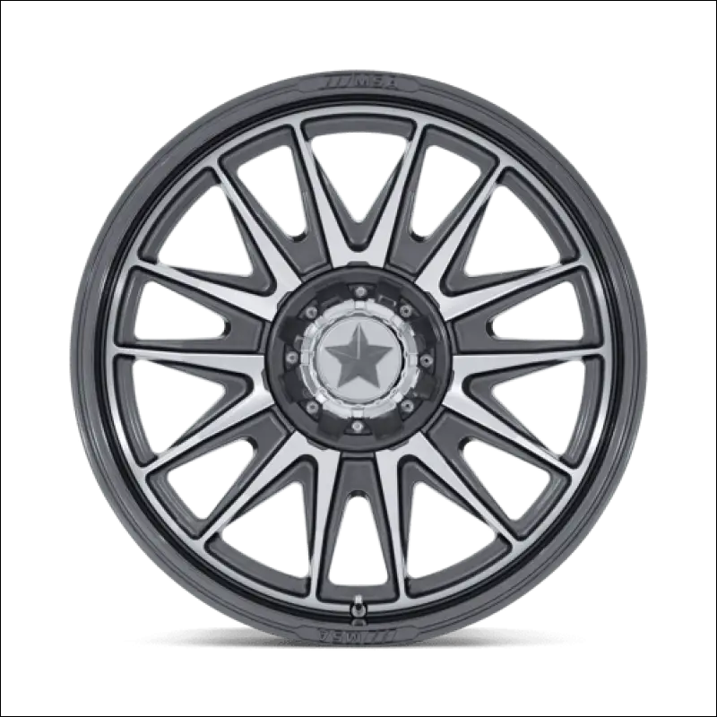 MSA M55 Commander UTV Platinum with Machined Face Wheels Cast Aluminum - 22x7 / 5x114.3/5x4.5