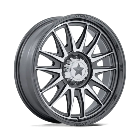 MSA M55 Commander UTV Platinum with Machined Face Wheels Cast Aluminum - 18x7 / 5x114.3/5x4.5 / 10