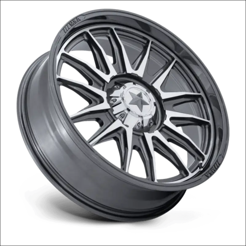 MSA M55 Commander UTV Platinum with Machined Face Wheels Cast Aluminum - 20x7 / 5x114.3/5x4.5