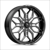 MSA Sniper M47 Black Milled UTV Rims - 18x7 / 4x137 / 10 - Wheels