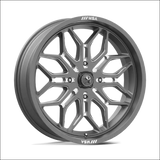 MSA Sniper M47 Gunmetal Milled UTV Rims - 18x7 / 4x137 / 10 - Wheels