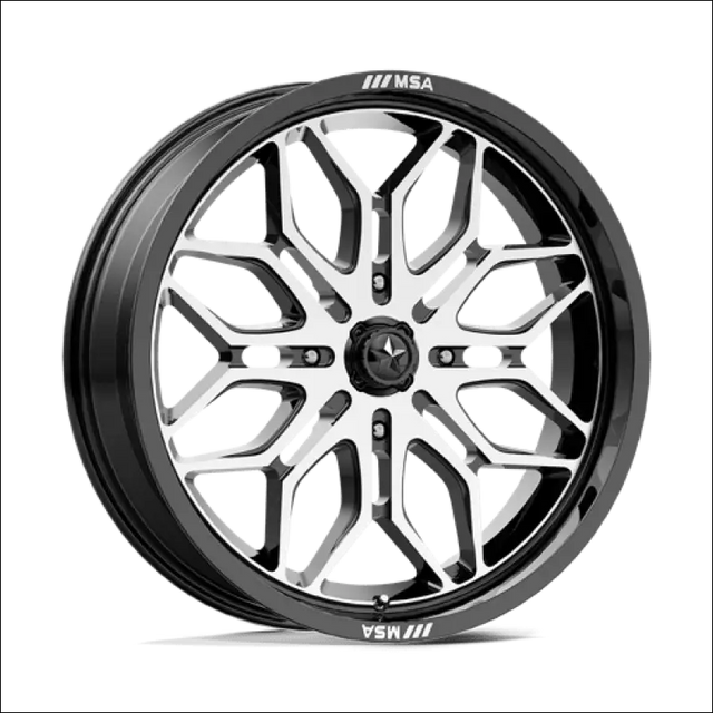 MSA Sniper M47 Machined UTV Rims - 18x7 / 4x137 / 10 - Wheels