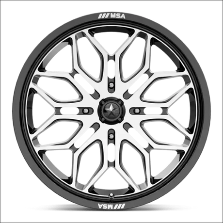 MSA Sniper M47 Machined UTV Rims - 22x7 / 4x137 / 10 - Wheels