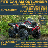 Can-Am Outlander 1000/850/650/450 6x6 2015-2026 4 Wheel Brass Brake Pad Set - Brakes