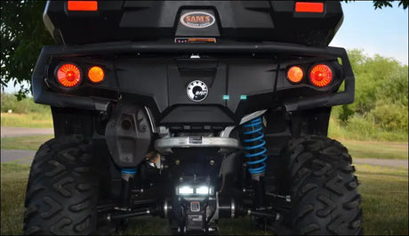 Can Am Outlander 850 and 1000 ATV Automatic Reverse Light - LED Bar 6 Inch 48W Flood Beam + Mounting Bracket - Back up