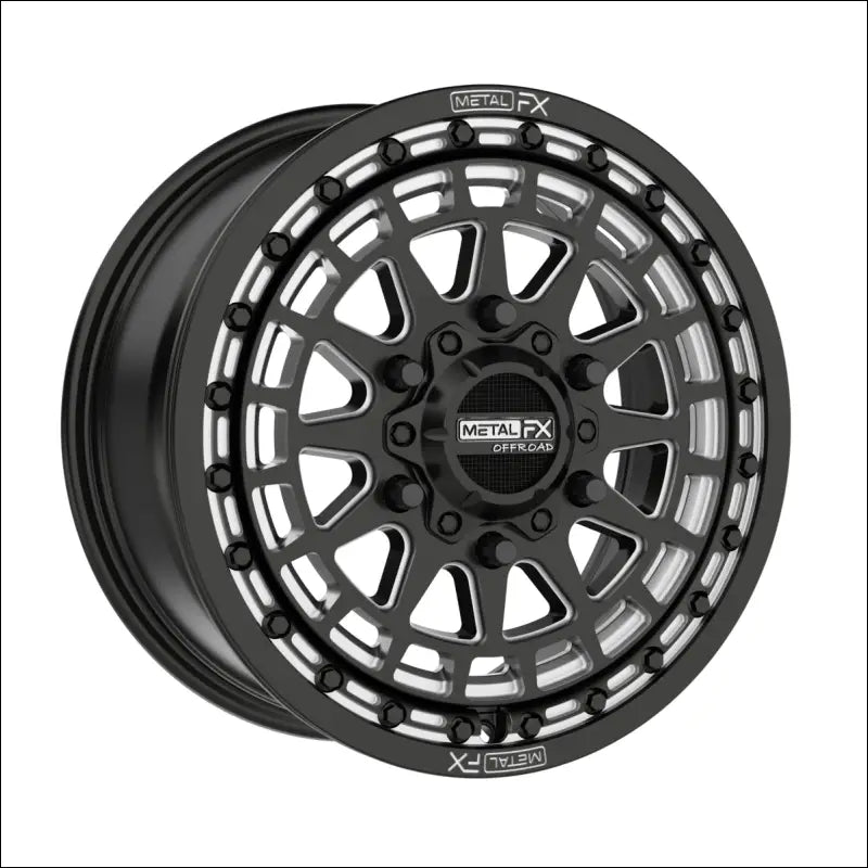 Outlaw 6R Beadlock | Satin Black Contrast Cut - 15x7 | +61mm/6 + 1 | 6x5.5 | 78550 (Maverick R) - Wheels