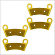 Polaris Ranger 1000/XP 1000/Crew XP SP 570/Kinetic 2018-2026 Brass Brake Pad Set - Single Axle (Rear) - Brakes