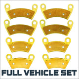 Polaris Ranger 500/570/700/XP 800/XP 900/XP 1000/Brutus/Diesel/EV 2008-2025 Brass Brake Pad Set - Full Vehicle - Parts