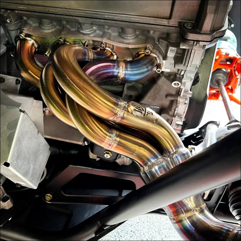 Polaris RZR Pro R Magnum Header Exhaust - Brushed Stainless