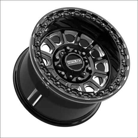 Rampage 6R Beadlock | Gloss Black Contrast Cut - 15x10 | +0mm/5 + 5 | 6x5.5 | 78844 (Maverick R)