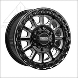 Rampage 6R Beadlock | Gloss Black Contrast Cut