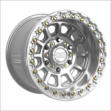 Rampage 6R Beadlock | Gloss Silver Machined