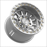 Rampage 6R Beadlock | Gloss Silver Machined - 15x10 | +0mm/5 + 5 | 6x5.5 | 78845 (Maverick R)