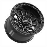 Rampage 6R Beadlock | Satin Black w/ Gloss Ring - 15x10 | +0mm/5 + 5 | 6x5.5 | 78846 (Maverick R)