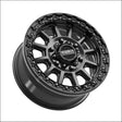 Rampage 6R Beadlock | Satin Black w/ Gloss Ring - 15x7 | +38mm/5 + 2 | 6x5.5 | 78814 (Maverick R)