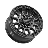 Rampage 6R Beadlock | Satin Black w/ Gloss Ring - 15x7 | +38mm/5 + 2 | 6x5.5 | 78814 (Maverick R)