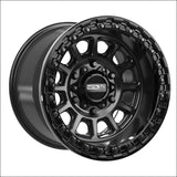 Rampage 6R Beadlock | Satin Black w/ Gloss Ring