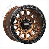 Rampage 6R Beadlock | Smoked Bronze w/ Gloss Black Ring