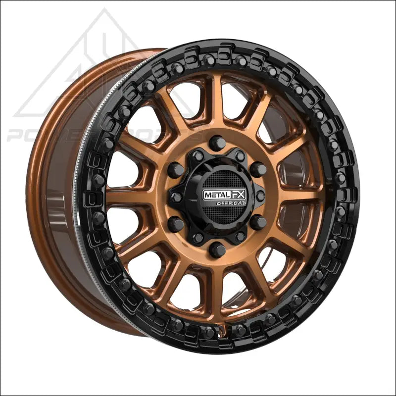 Rampage 6R Beadlock | Smoked Bronze w/ Gloss Black Ring
