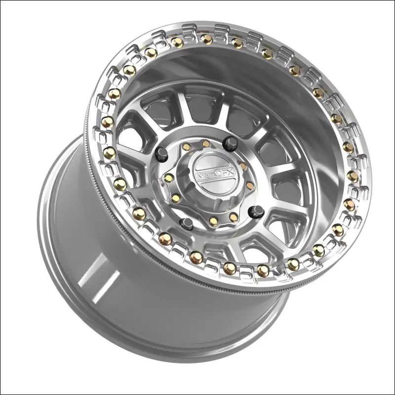 Rampage Beadlock | Gloss Silver Machined - 15x10 | 0mm/5 + 5 | 4x156 | 78837 (Kawasaki / Polaris / Yamaha 2019+ / Speed)