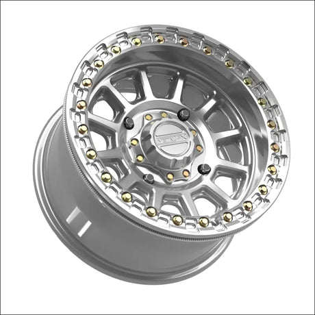 Rampage Beadlock | Gloss Silver Machined - 15x8 | 0mm/4 + 4 | 4x156 | 78821 (Kawasaki / Polaris / Yamaha 2019+ / Speed)
