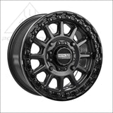 Rampage Beadlock | Satin Black w/ Gloss Ring - Wheels
