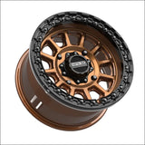 Rampage Beadlock | Smoked Bronze w/ Gloss Black Ring - 15x8 | 0mm/4 + 4 | 4x156 | 78823 (Kawasaki / Polaris / Yamaha