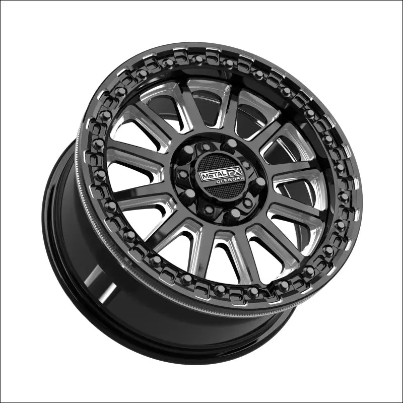 Rampage R Beadlock | Gloss Black Contrast Cut - 15x7 | +38mm/5 + 2 | 5x4.5 | 78808 (Polaris 5-Lug / Segway Super