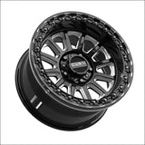 Rampage R Beadlock | Gloss Black Contrast Cut - 15x8 | +0mm/4 + 4 | 5x4.5 | 78824 (Polaris 5-Lug / Segway Super Villain