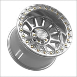 Rampage R Beadlock | Gloss Silver Machined - 15x10 | +0mm/5 + 5 | 5x4.5 | 78841 (Polaris 5-Lug / Segway Super Villain