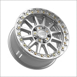 Rampage R Beadlock | Gloss Silver Machined - 15x7 | +38mm/5 + 2 | 5x4.5 | 78809 (Polaris 5-Lug / Segway Super Villain)