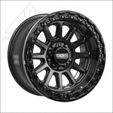 Rampage R Beadlock | Satin Black w/ Gloss Ring