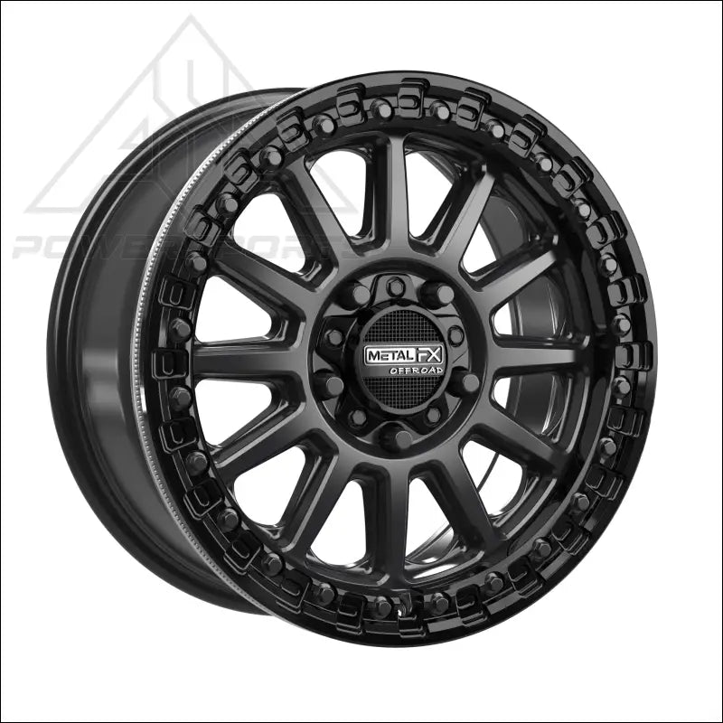 Rampage R Beadlock | Satin Black w/ Gloss Ring