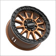 Rampage R Beadlock | Smoked Bronze w/ Gloss Black Ring - 15x7 | +38mm/5 + 2 | 5x4.5 | 78811 (Polaris 5-Lug / Segway