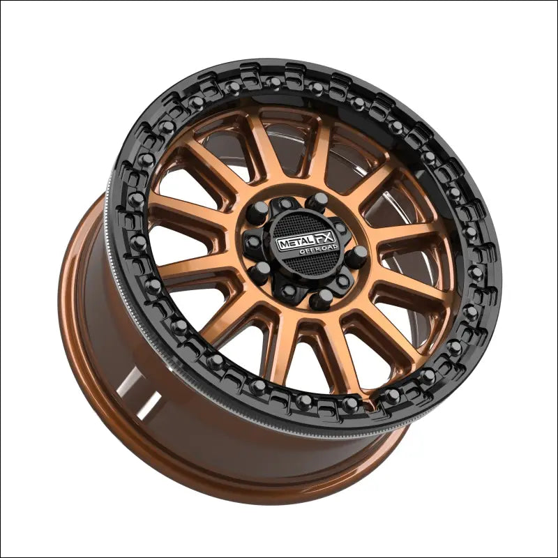 Rampage R Beadlock | Smoked Bronze w/ Gloss Black Ring - 15x7 | +38mm/5 + 2 | 5x4.5 | 78811 (Polaris 5-Lug / Segway