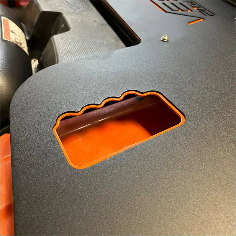 Rear Cooler Rack for 2014-2019 Honda Foreman and Rancher - Textured Black / Orange