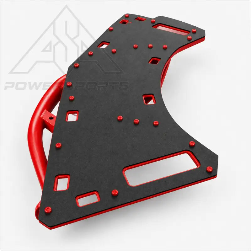 Magma Red rack with colored bolts