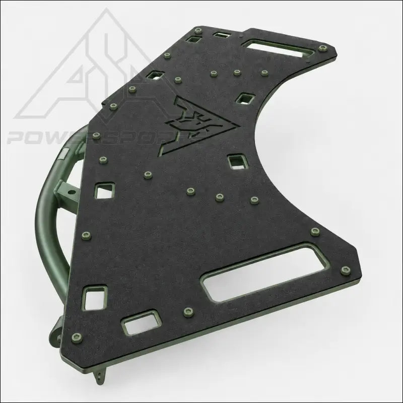Manta Green rack with colored bolts