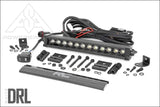 Rough Country 70712BLDRLA 12 Inch Black Series LED Light Bar | Single Row | Amber DRL - Lighting