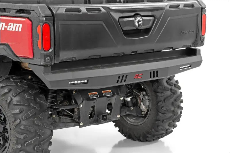 Rough Country 93059 Bumper | Rear | 6’’ Black Slimline LED Pair | Multiple Makes & Models (Can-Am/Polaris) - Bumpers
