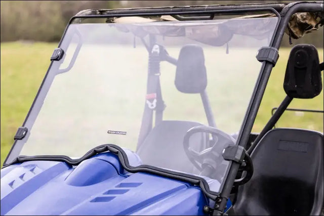 Rough Country 98141240 Full Windshield | Scratch Resistant | Yamaha Rhino 450/Rhino 660